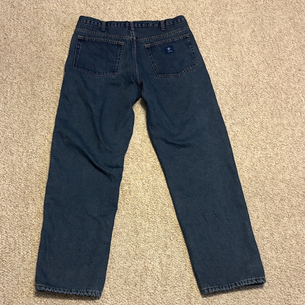 RK Brand Dark Blue Wash Fleece Lined Jeans Size: 34X32 - Picture 5 of 7